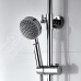 QREZ Wall mounted shower mounted 180 degree rotating copper base shower top shower set- 2 years guarantee - B07414XH1N